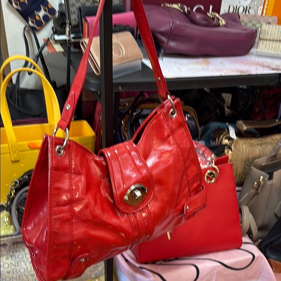 Franco Sarto Red Shoulder Bag - Picture 3 of 6